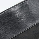 GUCCI GG Canvas Shoulder Bag Black Silver 27639 Auth 193967-14