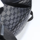 GUCCI GG Canvas Shoulder Bag Black Silver 27639 Auth 193967-22