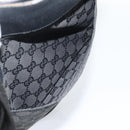 GUCCI GG Canvas Shoulder Bag Black Silver 27639 Auth 193967-23