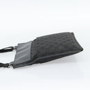 GUCCI GG Canvas Shoulder Bag Black Silver 27639 Auth 193967-3