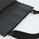 GUCCI GG Canvas Shoulder Bag Black Silver 27639 Auth 193967-6