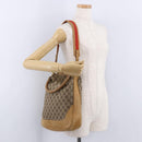 GUCCI GG Canvas Bamboo Sherry Line Bag 2way Beige Gold 001 4058 Auth 193968-23