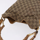 GUCCI GG Canvas Bamboo Sherry Line Bag 2way Beige Gold 001 4058 Auth 193968-6