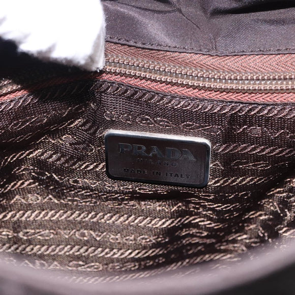 PRADA Backpack Nylon Black Silver Auth 193971