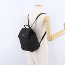 PRADA Backpack Nylon Black Silver Auth 193971-27