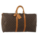 LOUIS VUITTON Monogram Keepall Bandouliere 55 Boston Bag M41414 LV Auth 193973-1
