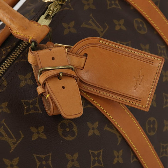 LOUIS VUITTON Monogram Keepall Bandouliere 55 Boston Bag M41414 LV Auth 193973