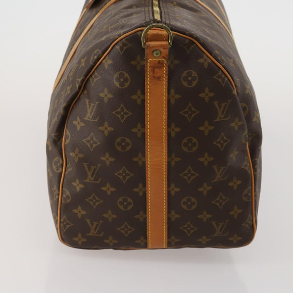 LOUIS VUITTON Monogram Keepall Bandouliere 55 Boston Bag M41414 LV Auth 193973