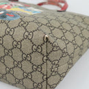 GUCCI GG Supreme Children's Hand Bag PVC Beige Silver 410812 Auth 193974-10