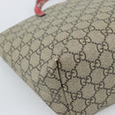 GUCCI GG Supreme Children's Hand Bag PVC Beige Silver 410812 Auth 193974-16