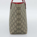 GUCCI GG Supreme Children's Hand Bag PVC Beige Silver 410812 Auth 193974-3