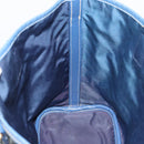 PRADA Hand Bag Vinyl 2way Blue Gold Auth 193975-18