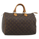 LOUIS VUITTON Monogram Speedy 35 Hand Bag M41524 LV Auth 193979A-1