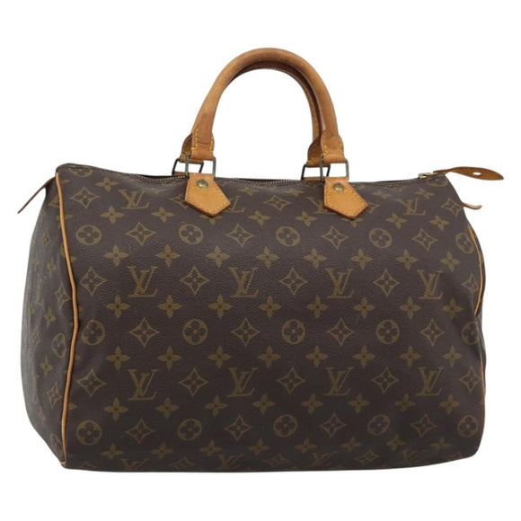 LOUIS VUITTON Monogram Speedy 35 Hand Bag M41524 LV Auth 193979A