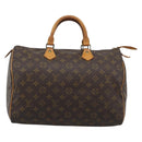 LOUIS VUITTON Monogram Speedy 35 Hand Bag M41524 LV Auth 193979A-13