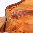 MCM Vicetos Logogram Hand Bag PVC Leather 2way Brown Gold Auth 193981-21