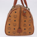 MCM Vicetos Logogram Hand Bag PVC Leather 2way Brown Gold Auth 193981-3
