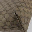 GUCCI GG Supreme Web Sherry Line Tote Bag PVC Beige Gold 211134 Auth 193984-14