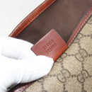 GUCCI GG Supreme Web Sherry Line Tote Bag PVC Beige Gold 211134 Auth 193984-21