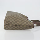 GUCCI GG Supreme Web Sherry Line Tote Bag PVC Beige Gold 211134 Auth 193984-4