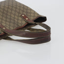 GUCCI GG Supreme Web Sherry Line Tote Bag PVC Beige Gold 211134 Auth 193984-7