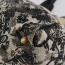 Miu Miu Tote Bag Canvas Beige Gold Auth 193986-9