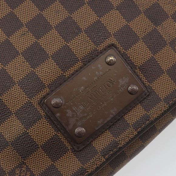 LOUIS VUITTON Damier Ebene Brooklyn PM Shoulder Bag N51210 LV Auth 193987