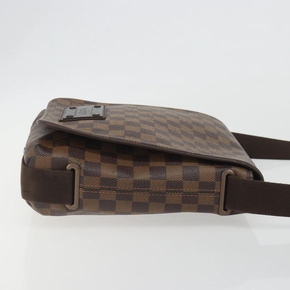 LOUIS VUITTON Damier Ebene Brooklyn PM Shoulder Bag N51210 LV Auth 193987