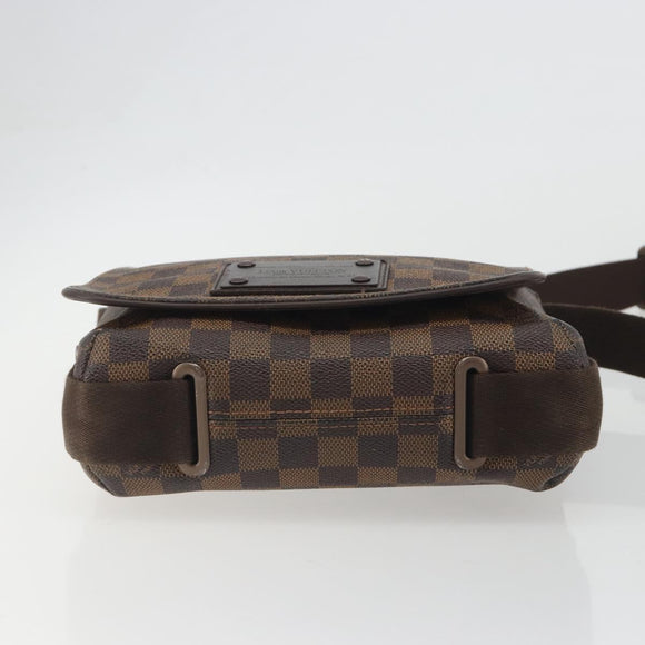 LOUIS VUITTON Damier Ebene Brooklyn PM Shoulder Bag N51210 LV Auth 193987