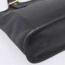 Coach Shoulder Bag Leather Black Gold Auth 193995-15