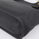 Coach Shoulder Bag Leather Black Gold Auth 193995-16