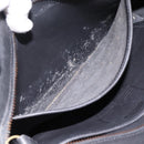 Coach Shoulder Bag Leather Black Gold Auth 193995-11