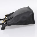 Coach Shoulder Bag Leather Black Gold Auth 193995-3