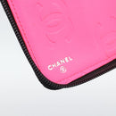 CHANEL Matelasse Cambon Line Long Wallet Leather Black Silver CC Auth 193997-13