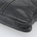 GUCCI GG Canvas Guccissima Bag Leather 2way Black Gold 201480 Auth 193998-15