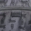 GUCCI GG Canvas Guccissima Bag Leather 2way Black Gold 201480 Auth 193998-19