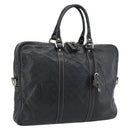 GUCCI GG Canvas Guccissima Bag Leather 2way Black Gold 201480 Auth 193998-1