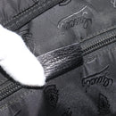GUCCI GG Canvas Guccissima Bag Leather 2way Black Gold 201480 Auth 193998-12