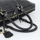 GUCCI GG Canvas Guccissima Bag Leather 2way Black Gold 201480 Auth 193998-7