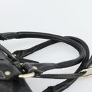 GUCCI GG Canvas Guccissima Bag Leather 2way Black Gold 201480 Auth 193998-14
