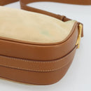 GUCCI Shoulder Bag Suede Outlet Beige Gold 007 090 0213 Auth 194001-9