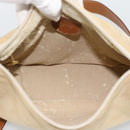 GUCCI Shoulder Bag Suede Outlet Beige Gold 007 090 0213 Auth 194001-11