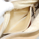 GUCCI Shoulder Bag Suede Outlet Beige Gold 007 090 0213 Auth 194001-21
