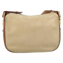 GUCCI Shoulder Bag Suede Outlet Beige Gold 007 090 0213 Auth 194001-2
