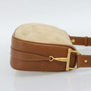 GUCCI Shoulder Bag Suede Outlet Beige Gold 007 090 0213 Auth 194001-4