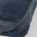 FENDI Hand Bag Denim Blue Auth 194002-10