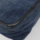 FENDI Hand Bag Denim Blue Auth 194002-16