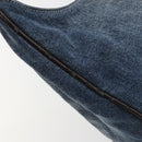FENDI Hand Bag Denim Blue Auth 194002-10