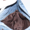 FENDI Hand Bag Denim Blue Auth 194002-20