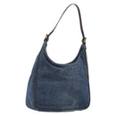 FENDI Hand Bag Denim Blue Auth 194002-1